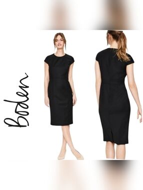 Boden Cap Sleeve Wool Blend Dress